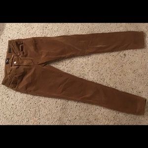 Kensie Brown Cords- Skinny Midrise